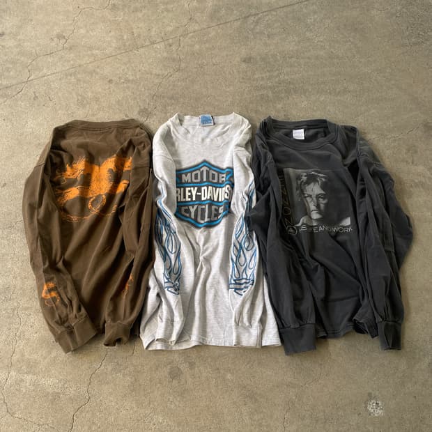 Rare)90s Stussy Vintage Dragon LS