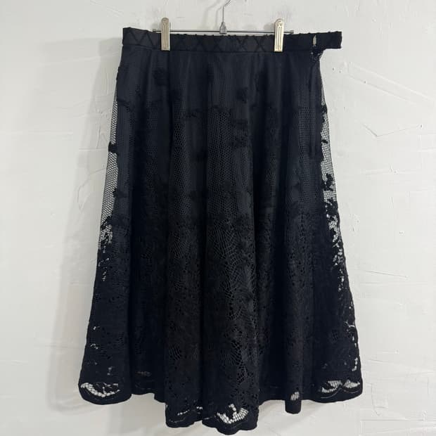 mesh layered skirt