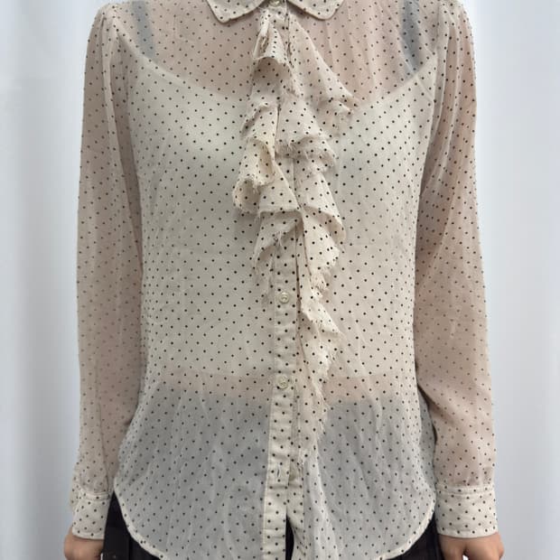 yecca vecca frill dot blouse