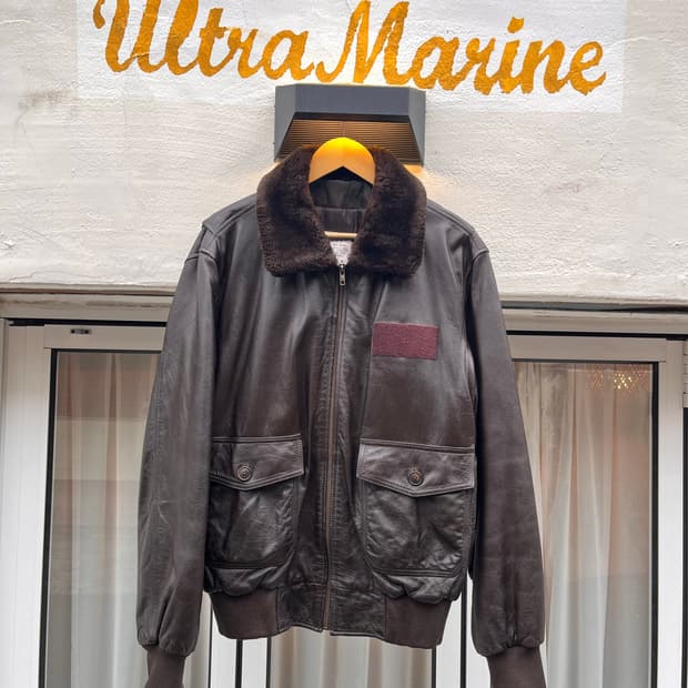 대한민국 공군 조종사 가죽 점퍼 (100)