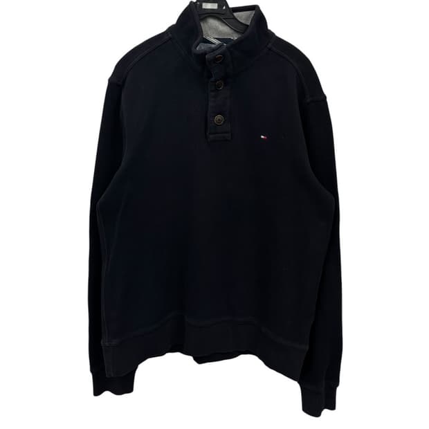 타미힐피거 반버튼 니트