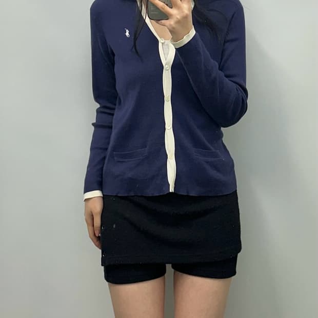 폴로 랄프로렌 네이비 니트 가디건