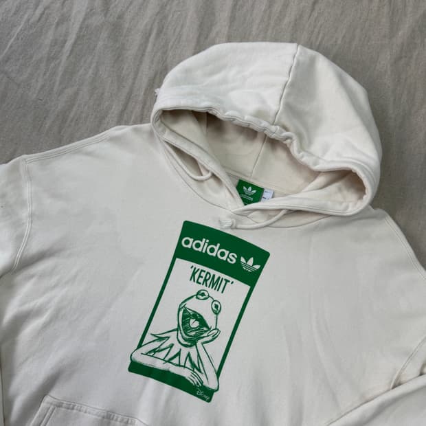 아디다스 디즈니 커밋 크림 후드 2XL