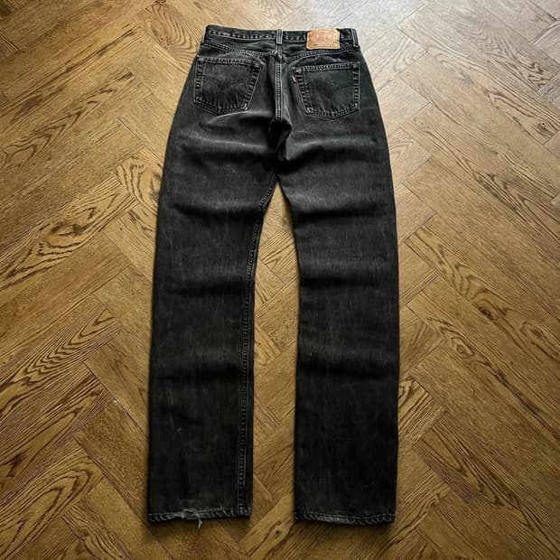 [30]90's 리바이스 501 Made in USA 흑청 데님팬츠 S6