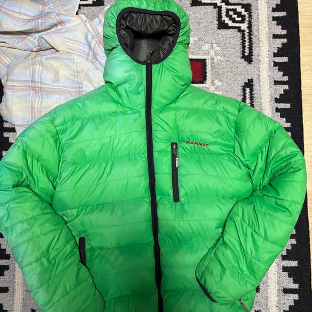 빈티지 마무트 mammut super down 패딩 자켓 그린 XL
