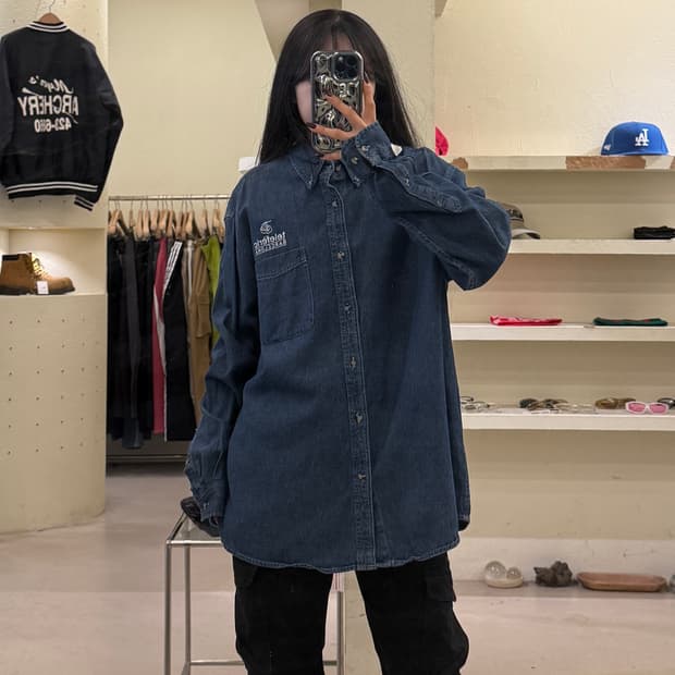 USA 오리지날 빈티지 데님 워크 셔츠 U1413