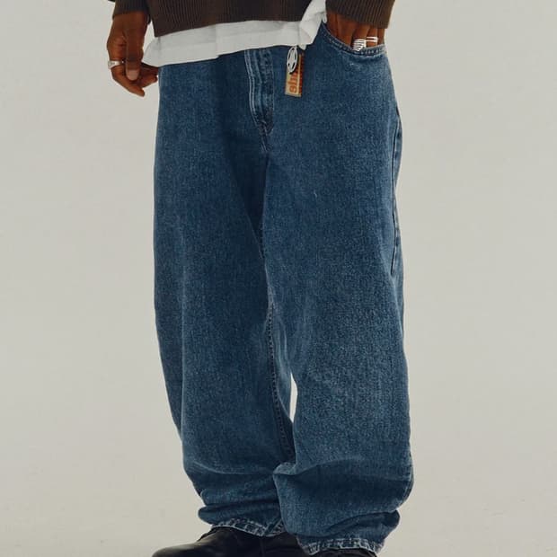 스웨이드 데님팬츠 M