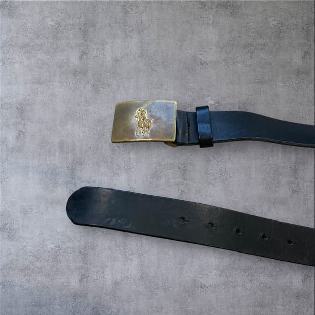 폴로 랄프로렌 블랙 가죽 벨트