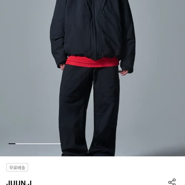 준지 후드절개 디테일 트랙자켓