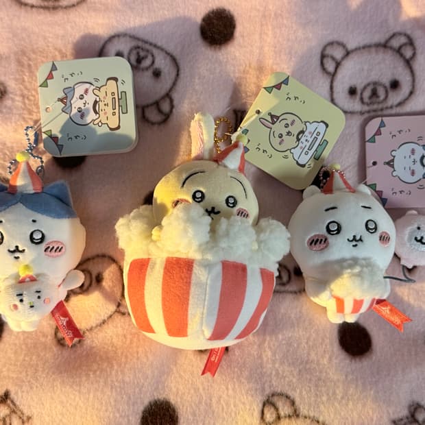 치이카와 놀이동산 인형 키링 3종 SET