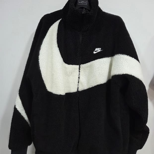 나이키 빅 스우시 풀 집 자켓 리버시블 폴리스