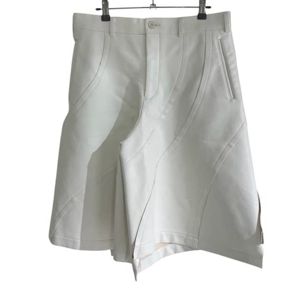 꼼데가르송 옴므 플러스 18AW 런웨이 아방가르드 레더 팬츠