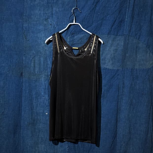44-55 ) REBECCA MINKOFF Double Zip Tank