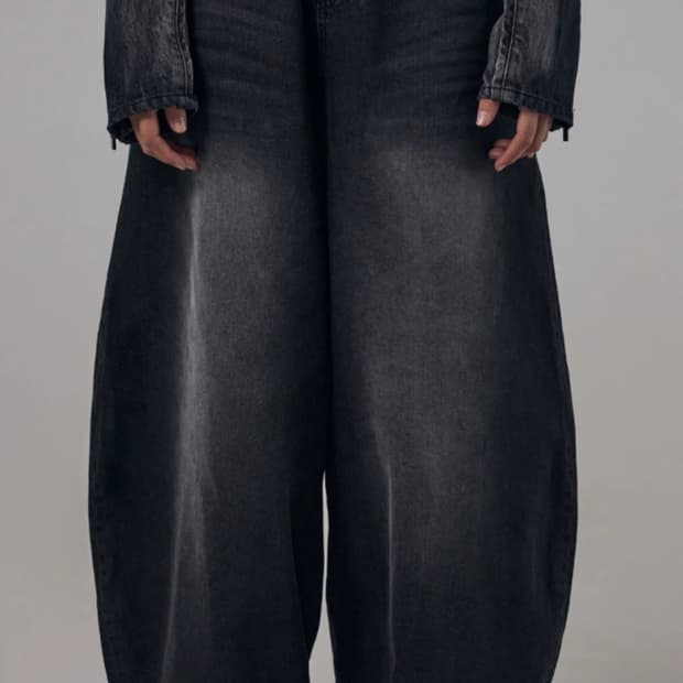 트리밍버드 Front Yoke Denim Pants 블랙