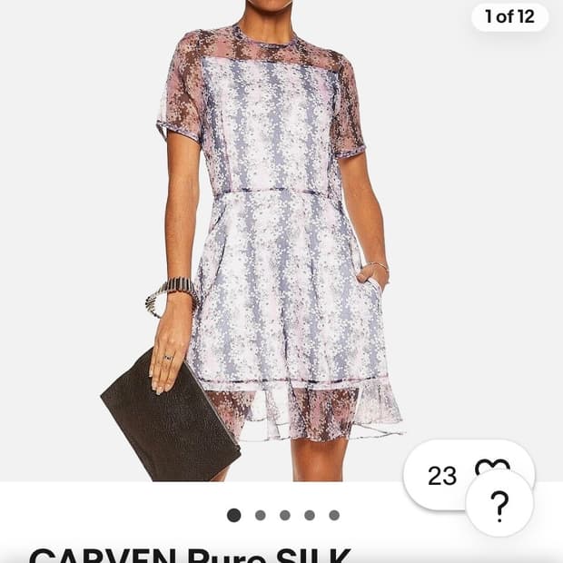carven 까르뱅 시스루 미니 원피스 38