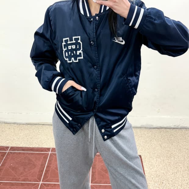 나이키 바시티자켓 네이비