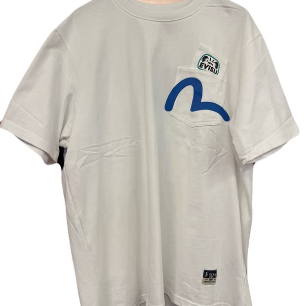 EVISU 포켓 반팔 티셔츠