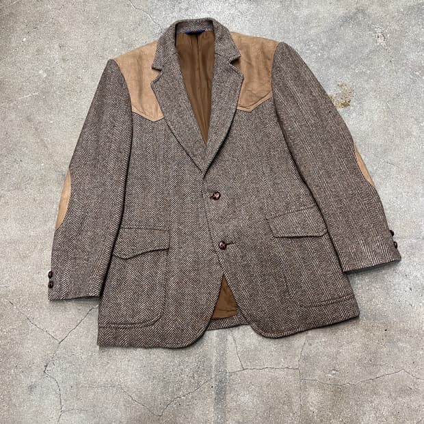 펜들턴 울 헤링본 웨스턴 자켓