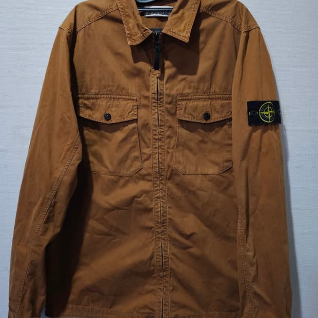 정품 스톤아일랜드 브라운 오버셔츠 100 / L