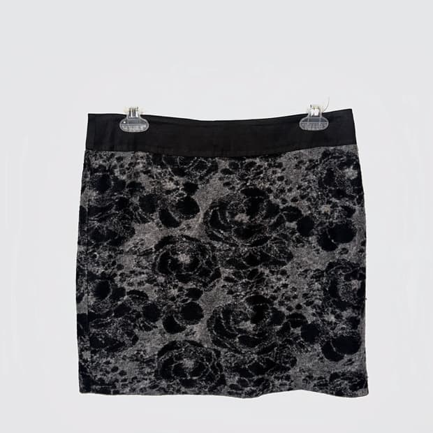 빈티지 플로럴 미니스커트