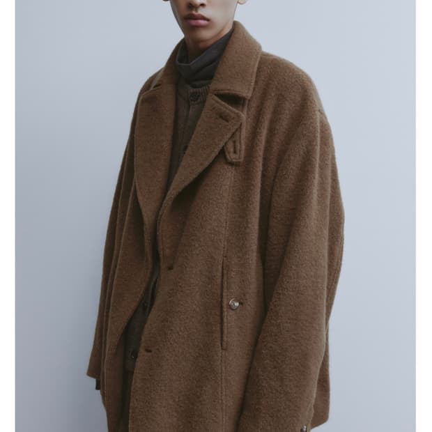 유스 피코트 카멜 S