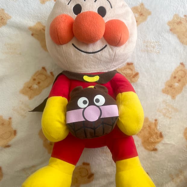 일본 고전 인형 호빵맨x세균맨 인형 ♥️💛🤎