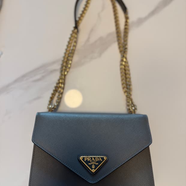 (새상품) 프라다 사피아노 체인백 1BD200 그레이 팝니다