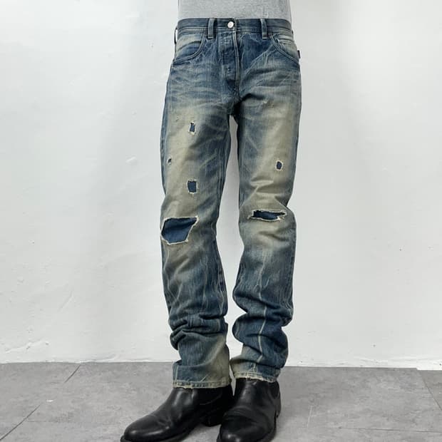 Paul Smith Jeans PSJ Distressed Patchwor