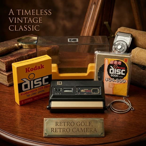 초희귀 풀세트 코닥 디스크 8000 Kodak disc 필름카메라 필카