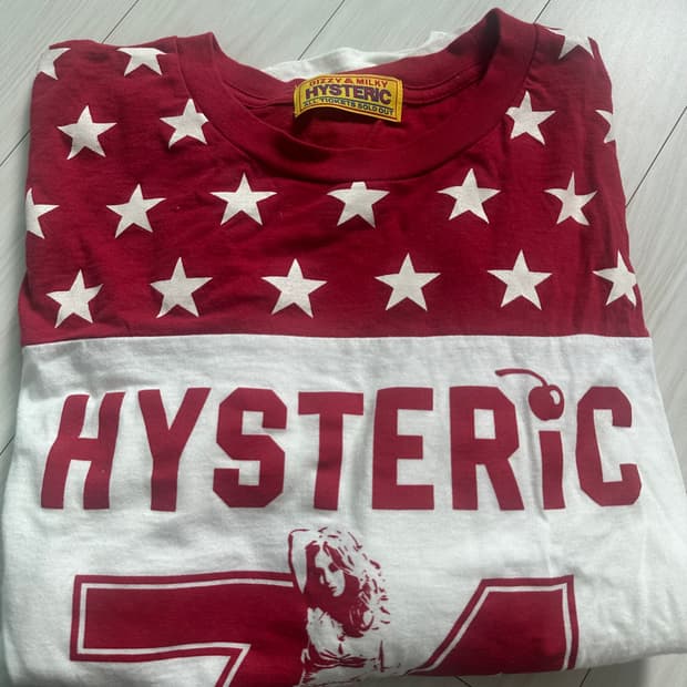 Hysteric glamour 빈티지 풋볼 티셔츠