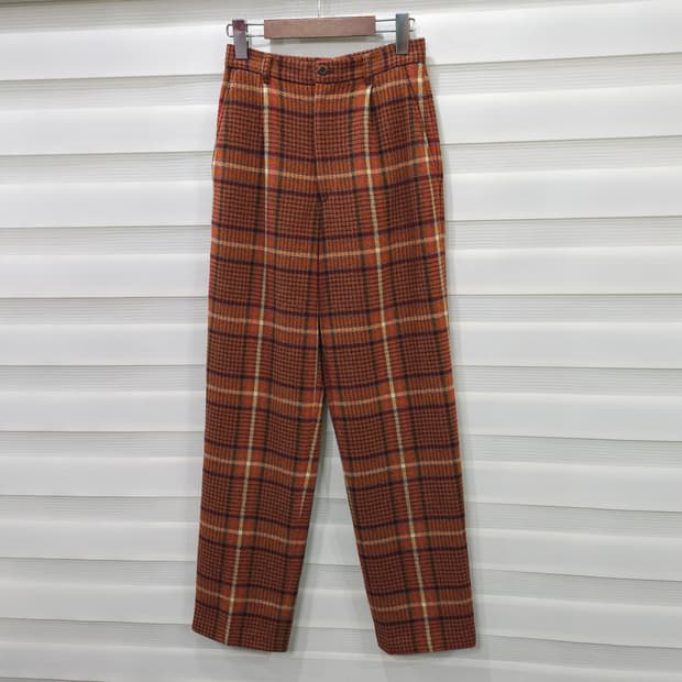80s ISSEY MIYAKE IS 스포츠 체크울 팬츠- 우먼25