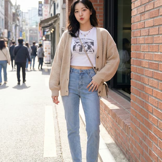 LIST 리스트 라이트 블루 데님 팬츠