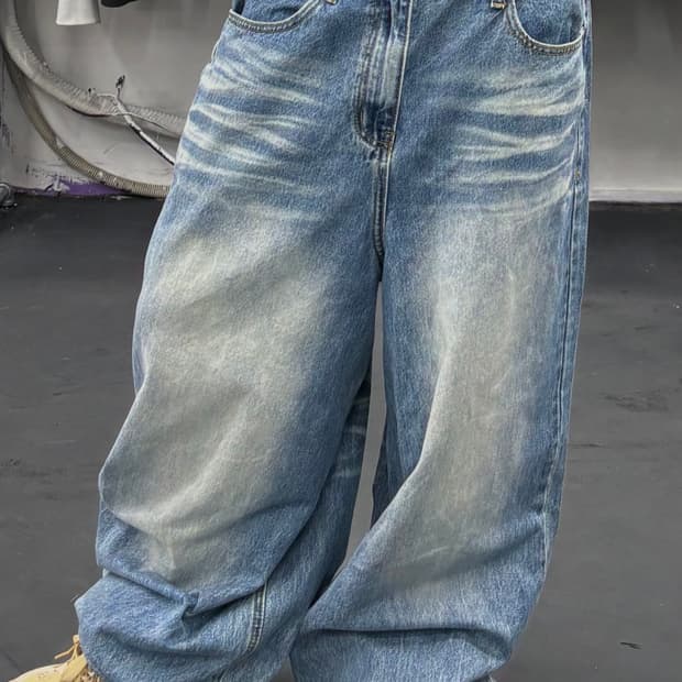 DNSR 어썸 배기 데님팬츠