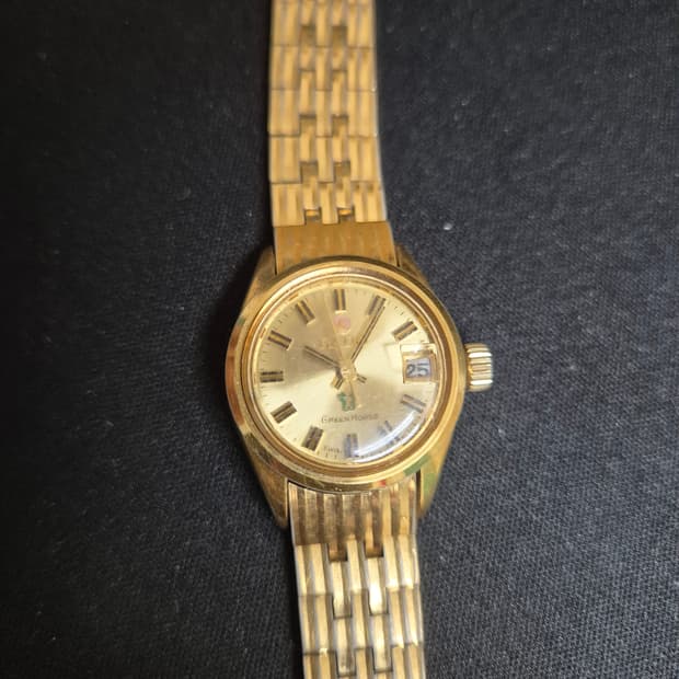 RADO 라도 빈티지 오토매틱 금장 손목 시계 여성용 