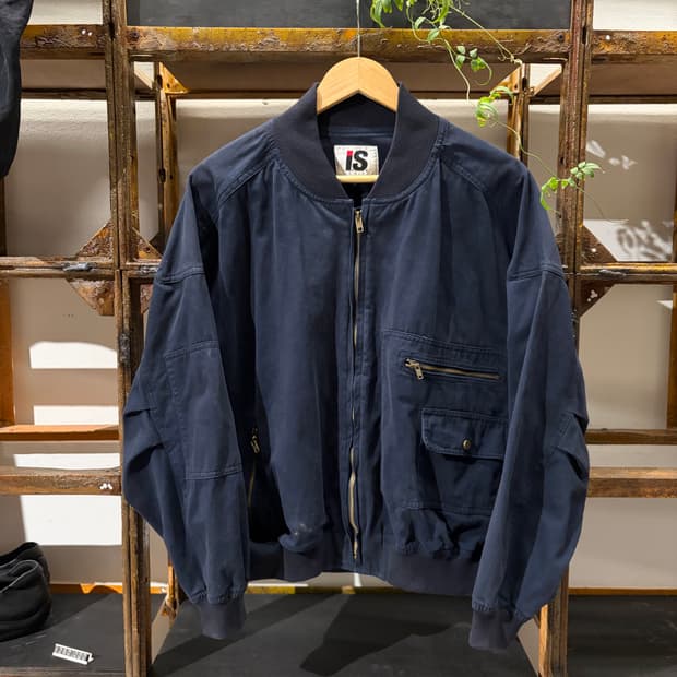 80s issey miyake sports cotton bomber