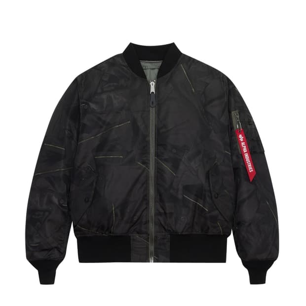 [M] 알파인더스트리 리버시블 Zippered print MA-1