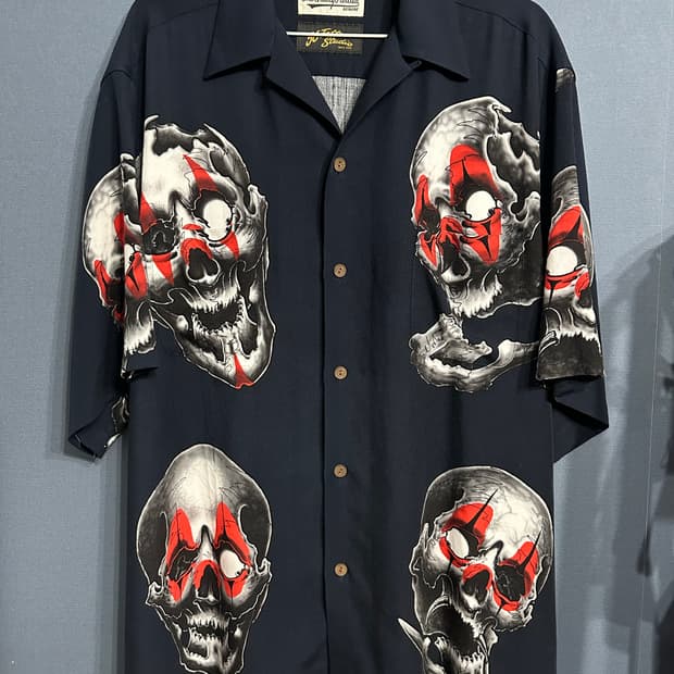 와코마리아x56tattoo 하와이안 네이비 L