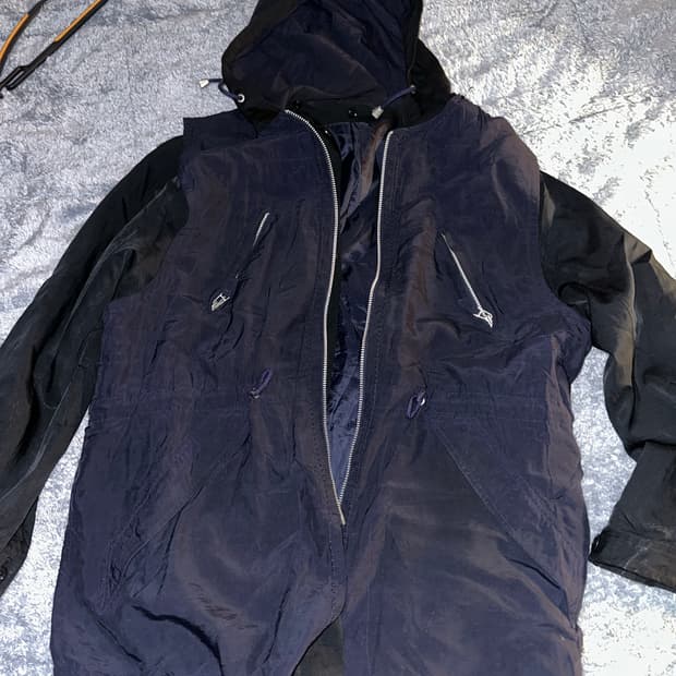 빈티지 베스트 후드 자켓