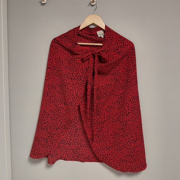 빈티지패턴 숄 가디건