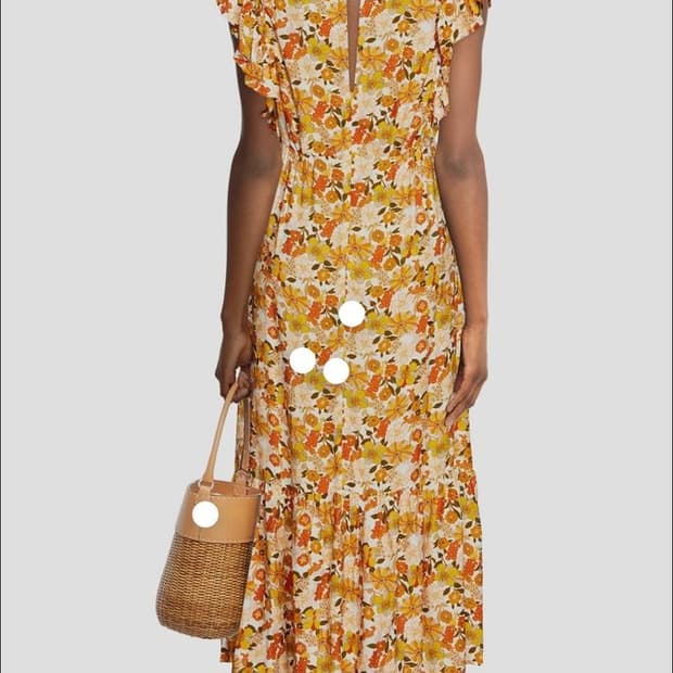 산드로 플로럴 프린트 원피스 34사이즈