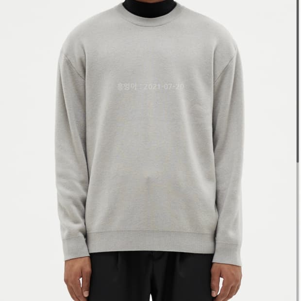 엘무드 엘프 캐시미어 니트 클라우드 그레이 44 95