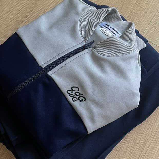 꼼데가르송 (CDG) 네이비 저지 셋업