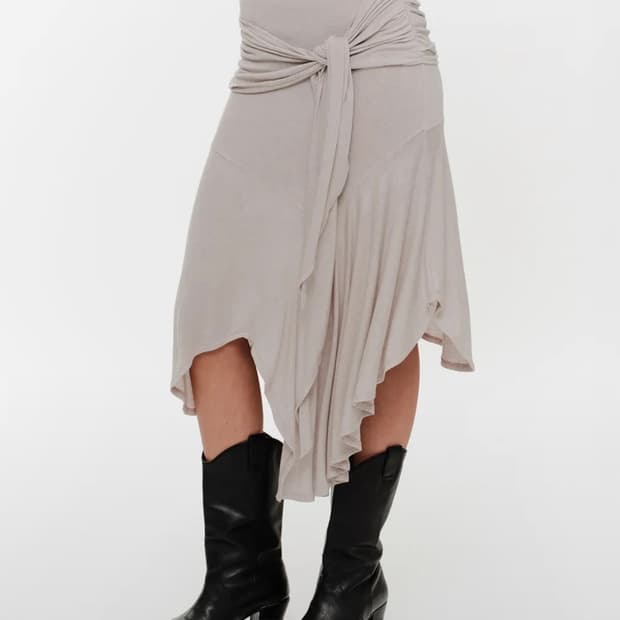 2000아카이브스 FLARED TIE SKIRT 타이 스커트