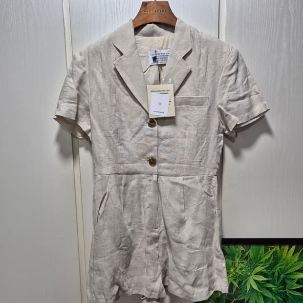 (타임세일)(새상품)스타일난다 린넨 반팔 점프수트