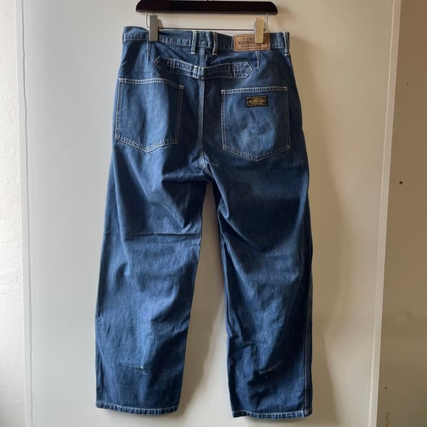 17s 네이버후드 유틸리티 신치백 데님팬츠