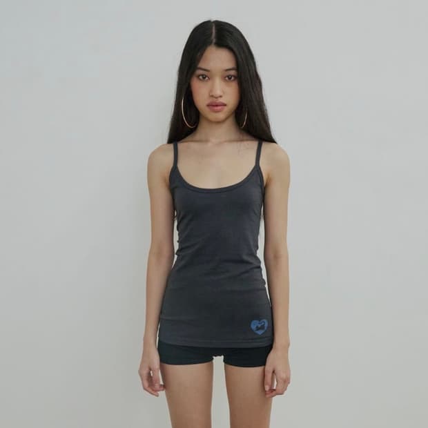  sculptor Sweet Kitty Tank Top Charcoal 