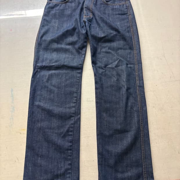 캘빈클라인 인디고 생지 세미 와이드핏 데님 팬츠 32