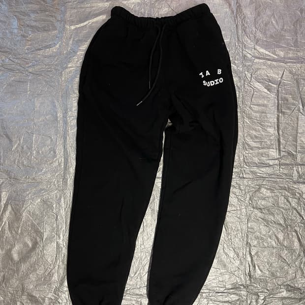 아이앱 검정 트레이닝 팬츠 S