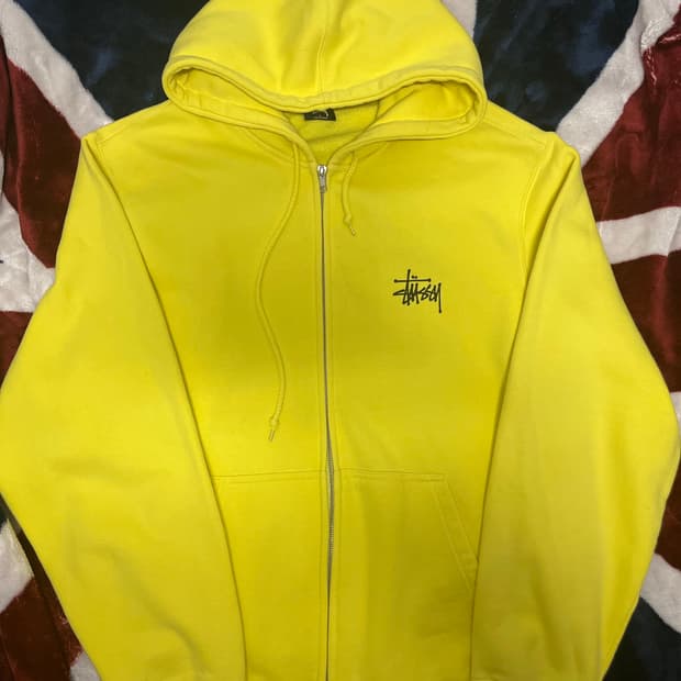 스투시 후드집업 기모 100 정품