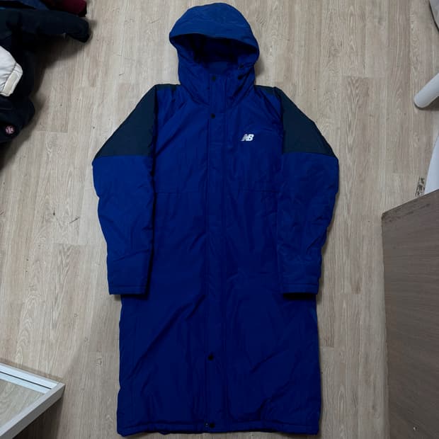 뉴발란스 남성 다운 후드 롱패딩 L/100 